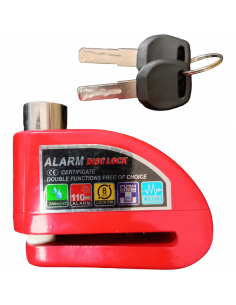 CANDADO PARA DISCO CON ALARMA IMPERMEABLE XURI