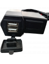 CARGADOR CON DOBLE USB + VOLTIMETRO  ROYAL
