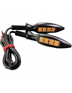 GUIA DIRECCIONAL LED ALUMINIO XR-006 NEGRO XURI