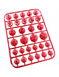 TAPITA PERNO PLASTICA MODELO 2 ROJO 5 SOBRES XURI