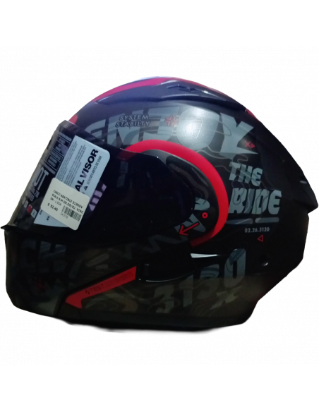 CASCO ABATIBLE 3130DV SCALE N.M GR.OS/RJ. VISOR SM - L