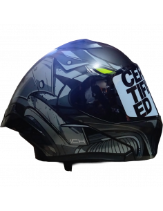 CASCO ABATIBLE 3120DV NEGR.GRIS OSC. VISOR SMOKE - L