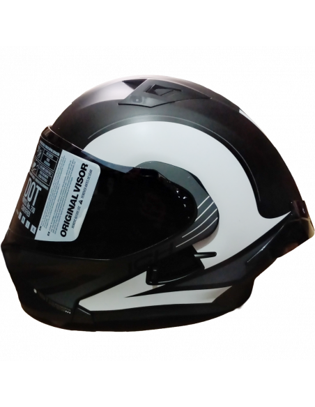 CASCO ABATIBLE 3120DV NEGR BL VISOR SMOKE - L ICH