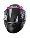 CASCO ABATIBLE 3130DV NEGR GRIS FUX VISOR SMOKE - M