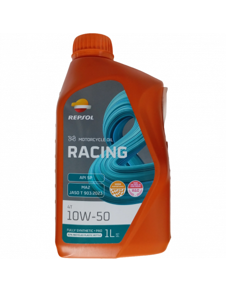ACEITE P/MOTO 4T 10W50 RACING LT REPSOL