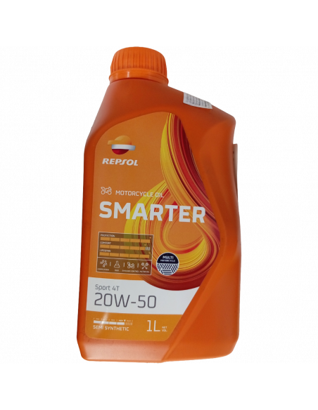 ACEITE 4T 20W50 SEMI SINTETICO SMARTER LT REPSOL