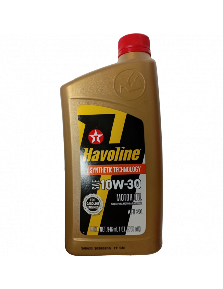 ACEITE MOTOR SEMI SINTETICO 10W30 LT HAVOLINE