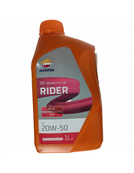 ACEITE P/MOTO 4T 20W50 RIDER LT REPSOL