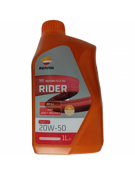 ACEITE P/MOTO 4T 20W50 RIDER TOWN LT REPSOL