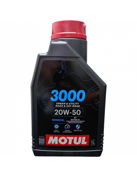 ACEITE P/MOTO 4T 20W50 3000 MINERAL MOTUL
