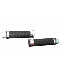 GRIPS MANUBRIO DE CAUCHO CON ALUMINIO BLANCO XURI