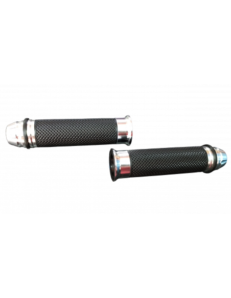 GRIPS MANUBRIO DE CAUCHO CON ALUMINIO BLANCO XURI