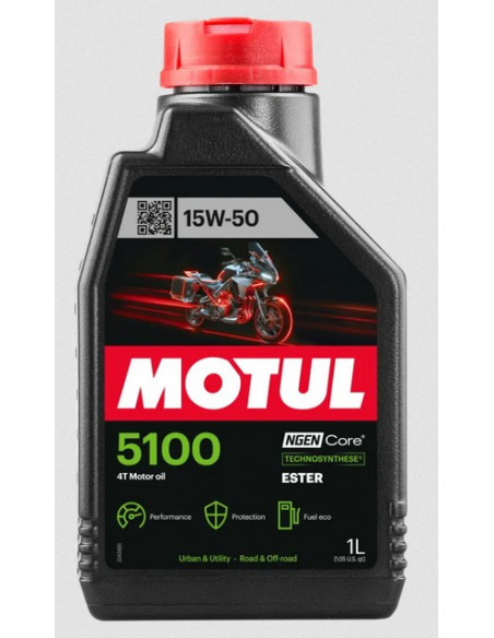 ACEITE 4T 15W50 5100 SEMI SINTETICO LT MOTUL