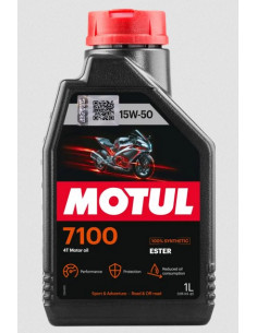 ACEITE 4T 15W50 7100 FULL SINTETICO LT MOTUL