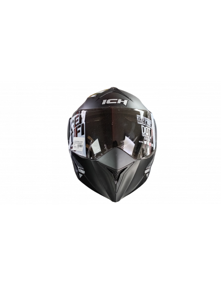 CASCO ABATIBLE 3110DV JDM NEGRO VISOR SM - ICH
