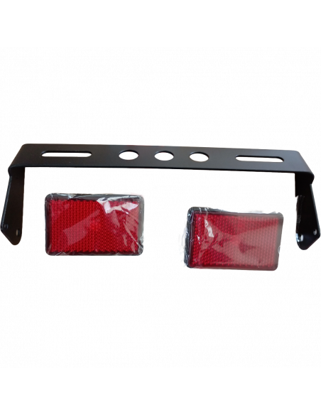 PORTAPLACA RETRACTIL COLORES CON REFLECTIVOS